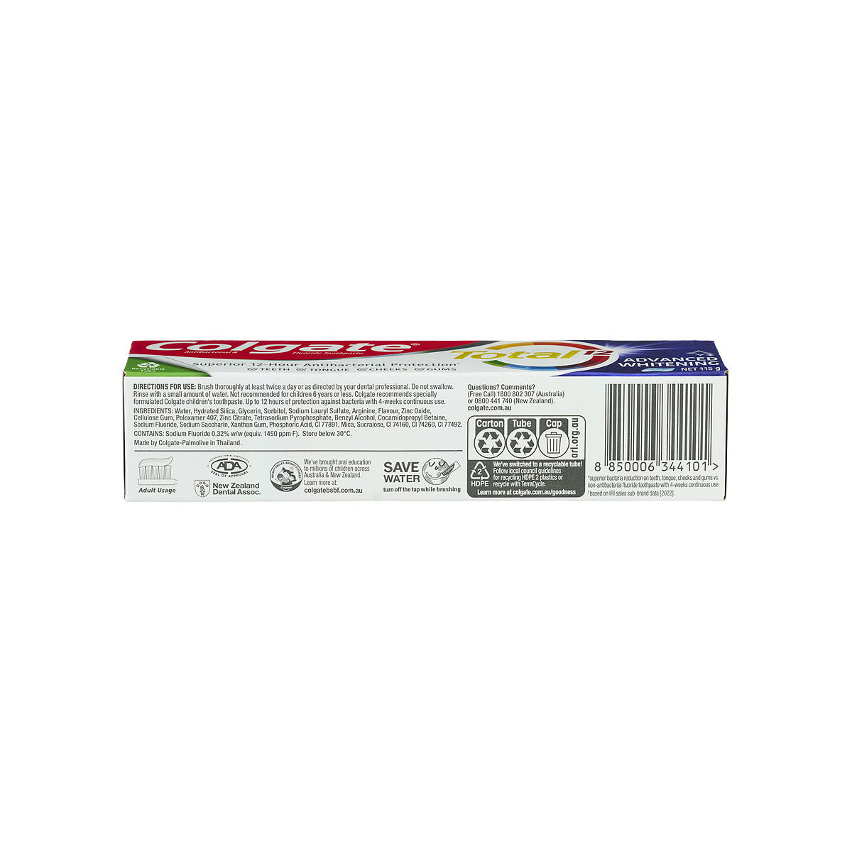 Colgate Advanced Whitening Toothpaste 115g