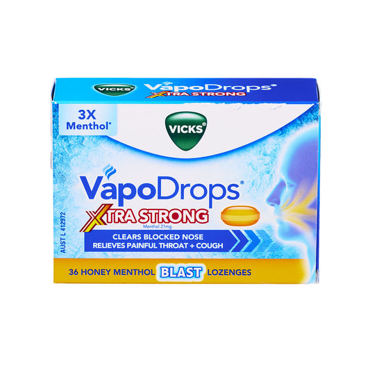 Vicks Vapo Drops Xra Strong Honey 63pk