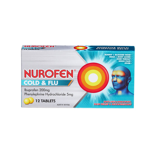 Nurofen Cold & Flu Tablets 200mg 12pk