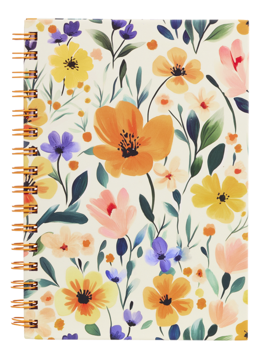 A5 Hard Cover Notebook Multi Floral