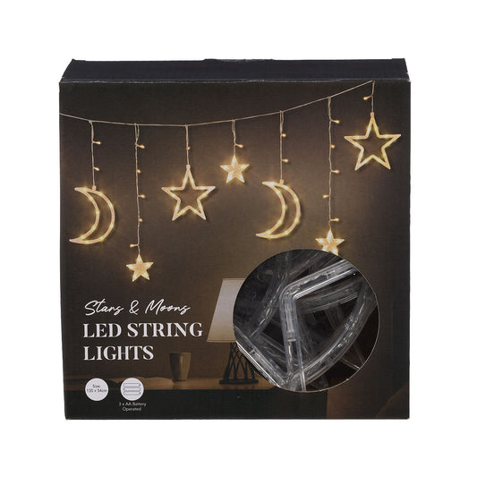 LED Stars & Moons String Lights