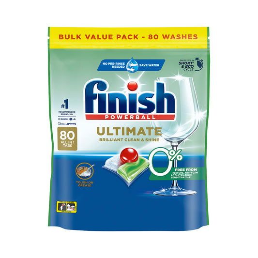 Finish Ultimate 0% Dishwashing Tablets 80pk