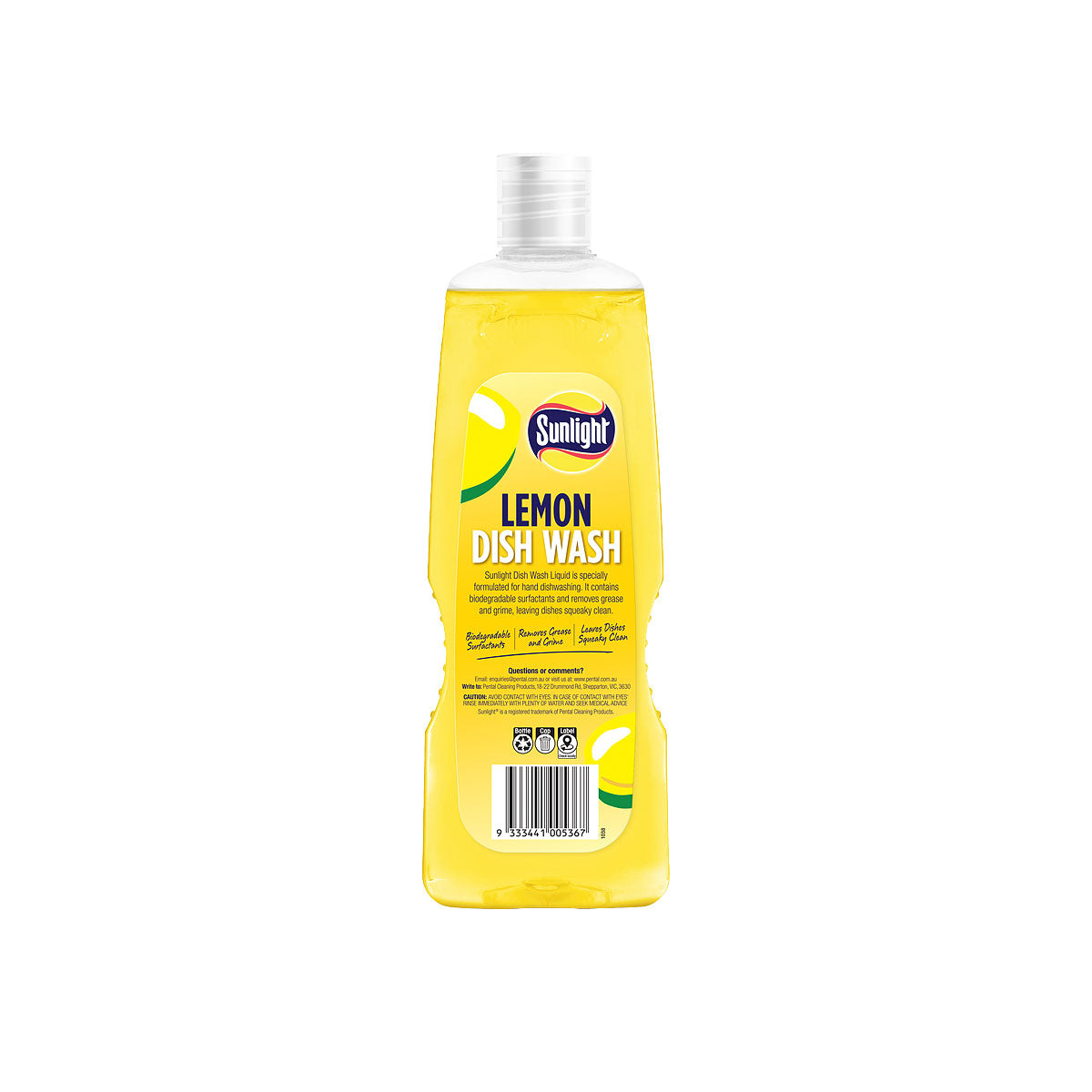 Sunlight Dishwashing Liquid Lemon 500mL