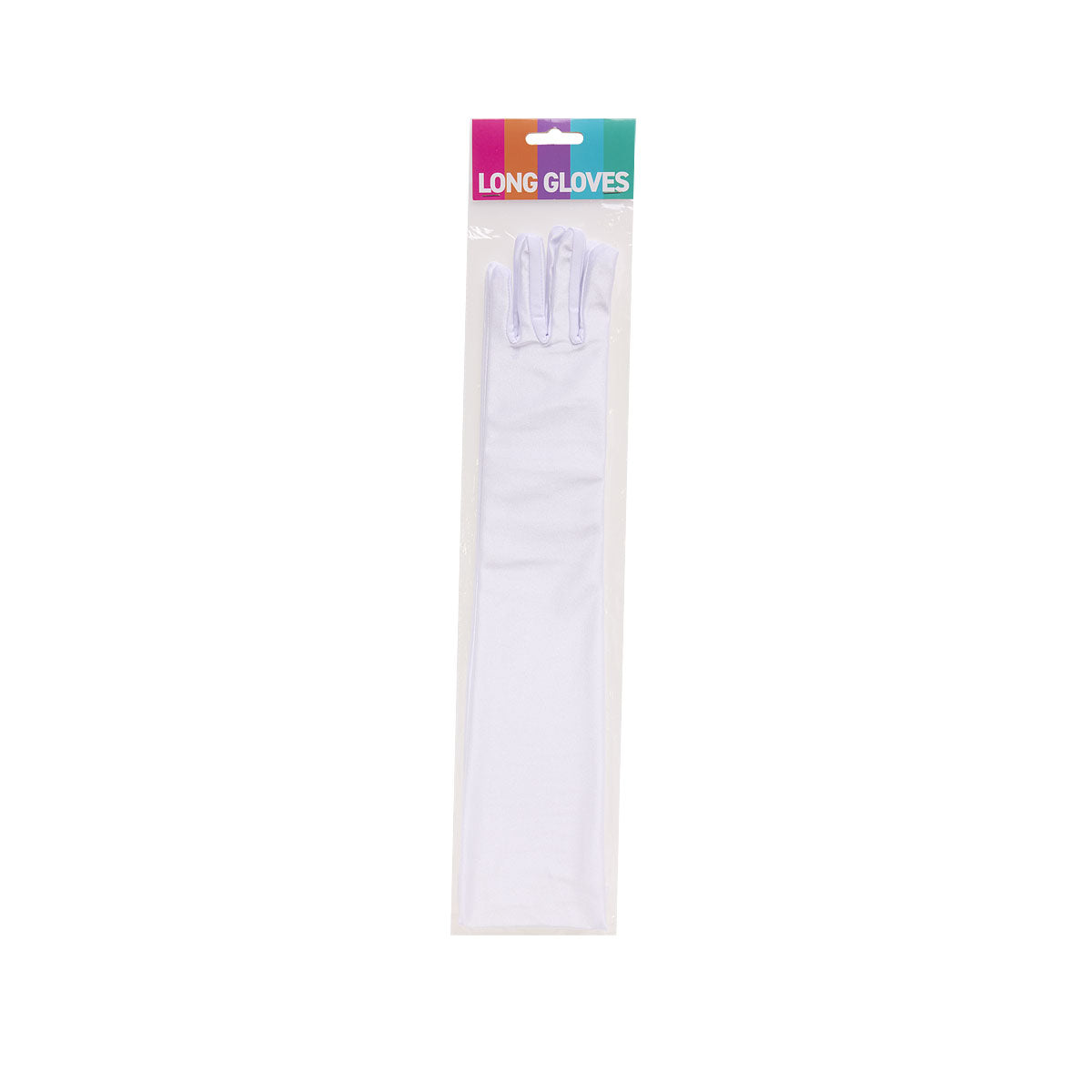 Costume Gloves Long Black/White