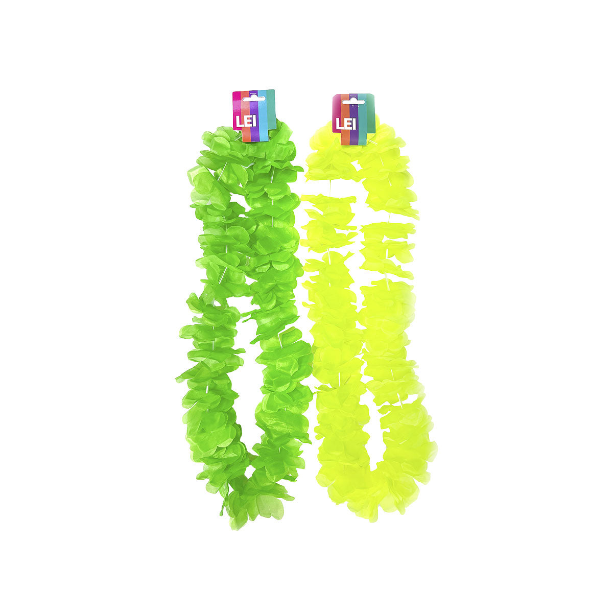 Costume Flowers Lei Green/Yellow