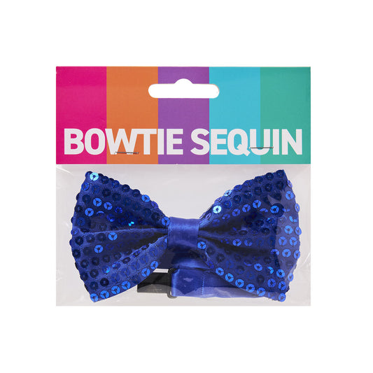 Costume Bow Tie Sequin Red/Blue