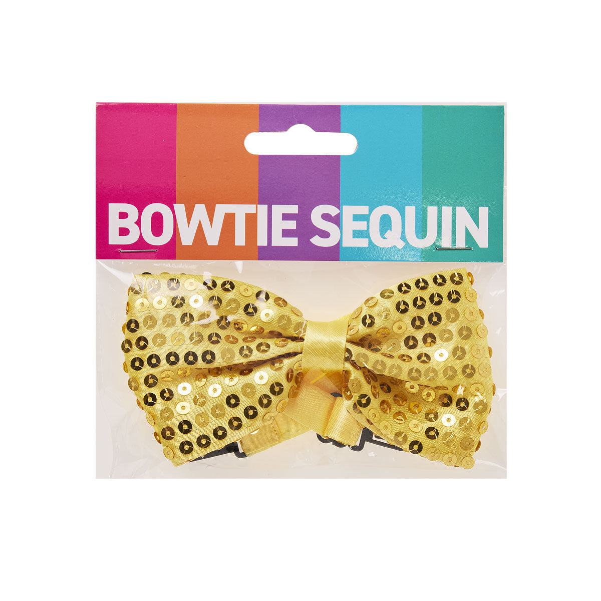 Costume Bowtie Sequin Green/Yellow
