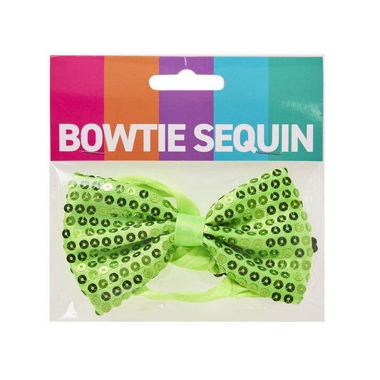 Costume Bowtie Sequin Green/Yellow