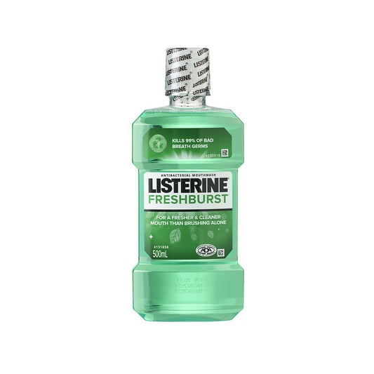 Listerine Antibacterial Mouthwash Fresh Burst 500mL