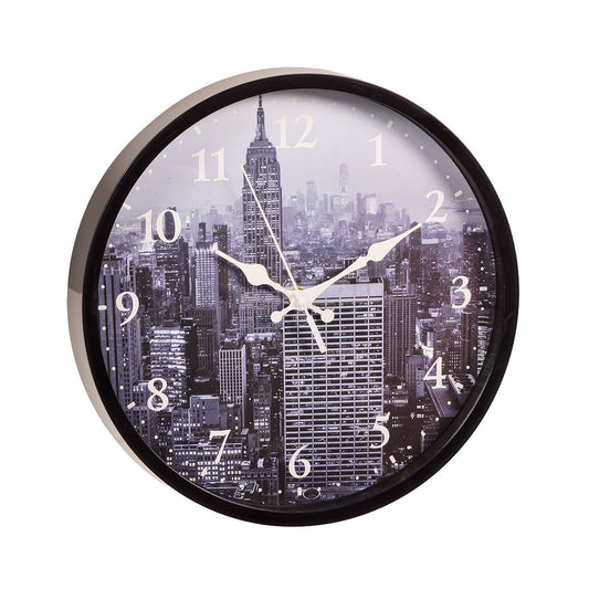 Clock Vintage Map/New York 30cm