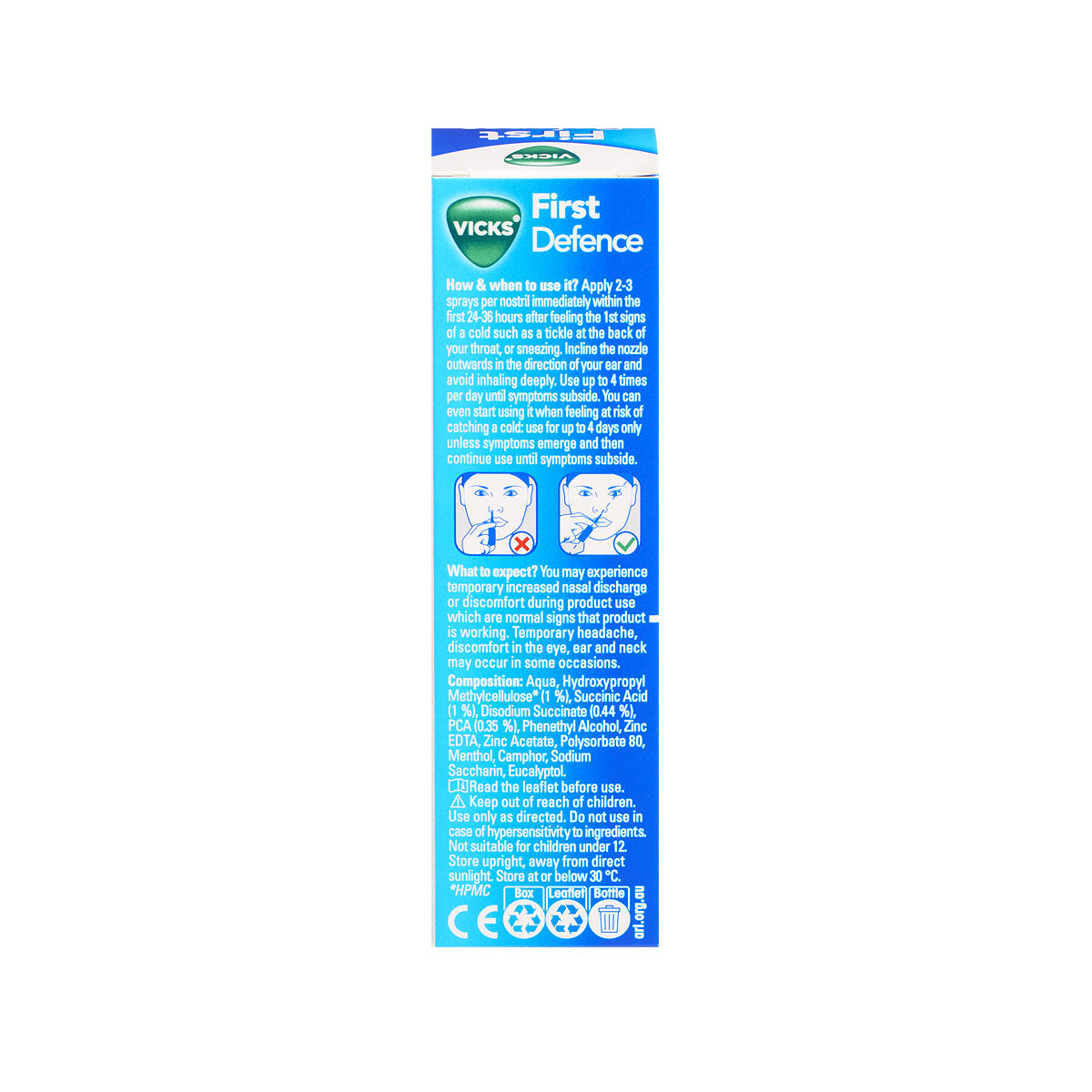 Vicks Nasal Spray First Defence 15mL