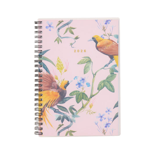 2026 A5 Diary Week-To-View PP Cover Bird Paradise