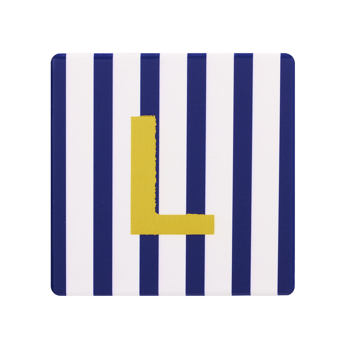 Monogram Stripe Ceramic Coaster Assorted
