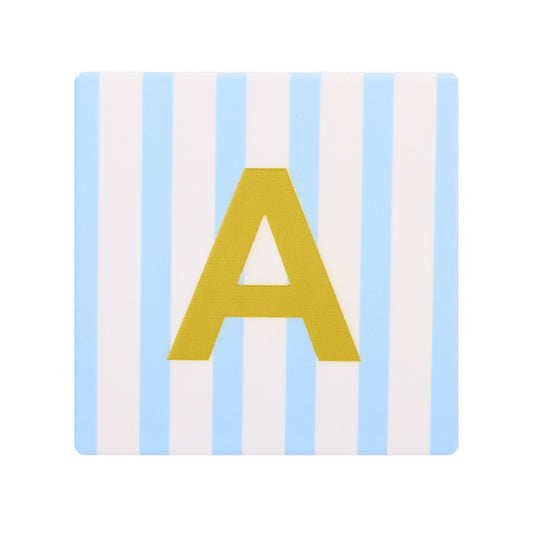 Monogram Stripe Ceramic Coaster Assorted