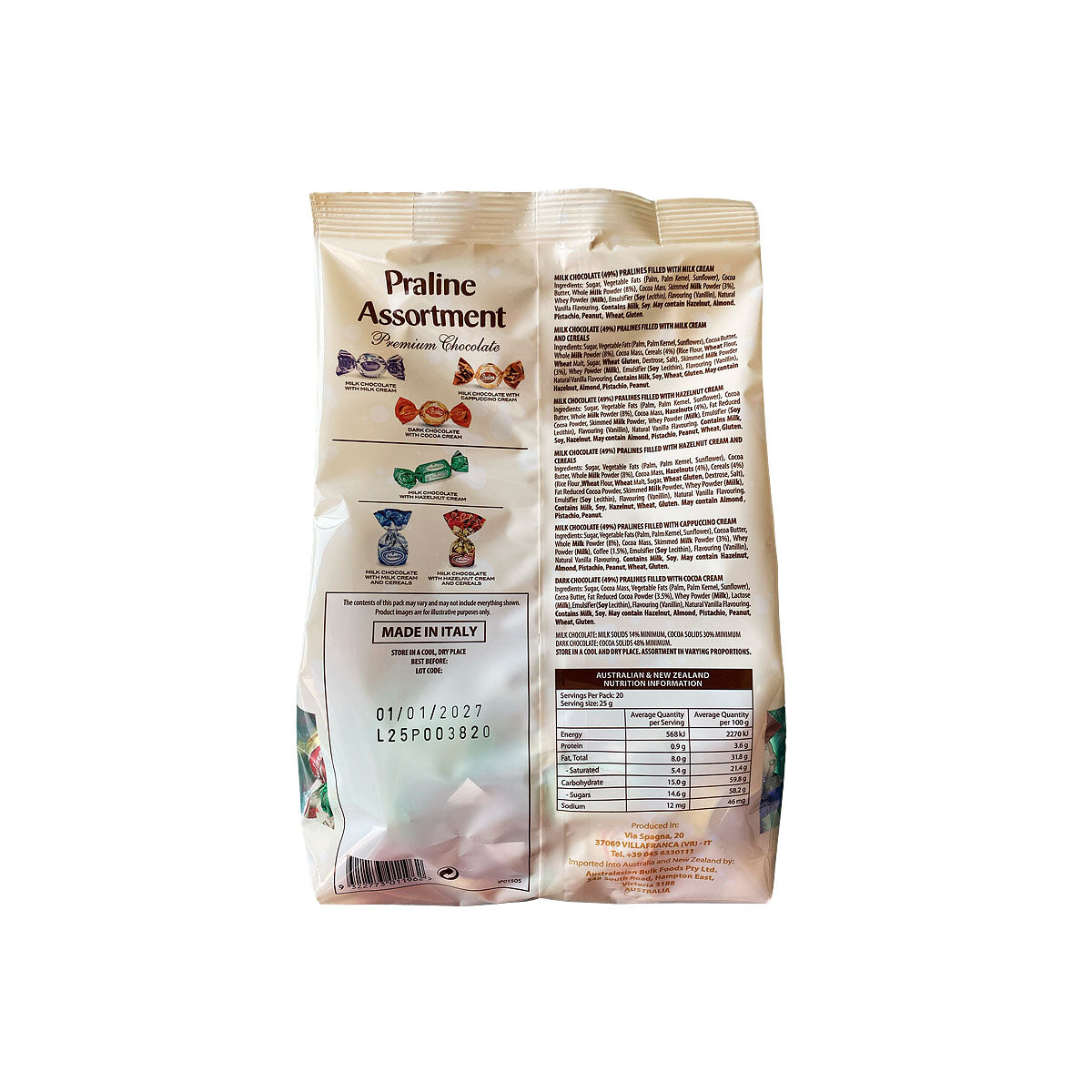 Italian Indulgence Praline Bag 500g