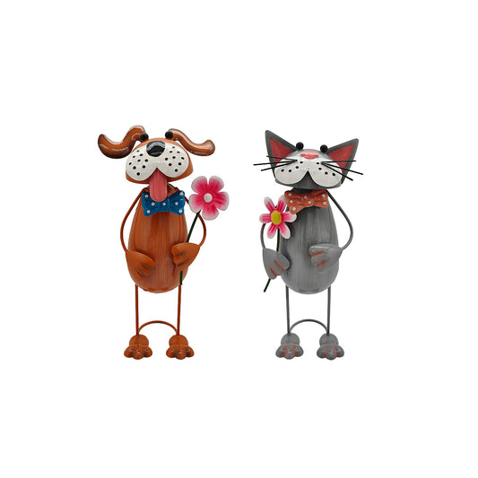 Metal Standing Dog/Cat Décor Assorted