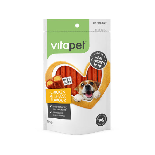 Vita Pet Cheese Flavour Sticks With Chicken 100g