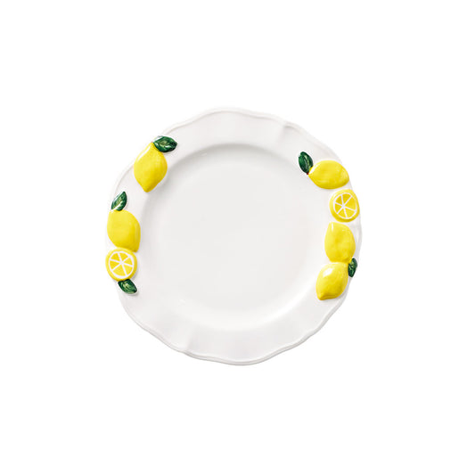 Embossed Lemons Salad Plate