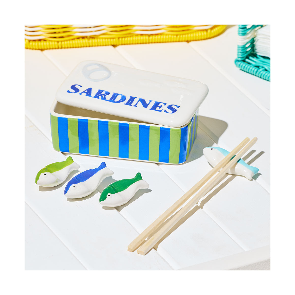 Sardines Chopstick Holder Set