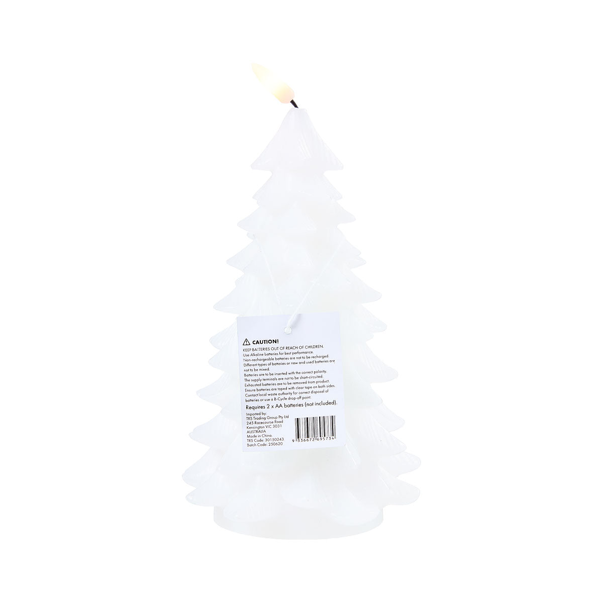 Christmas LED Tree Candle Gold/White