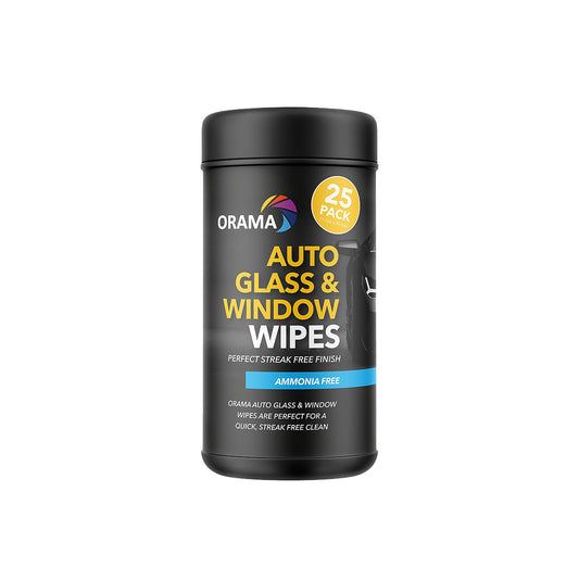 Orama Auto Glass and Window Wipes 25PK