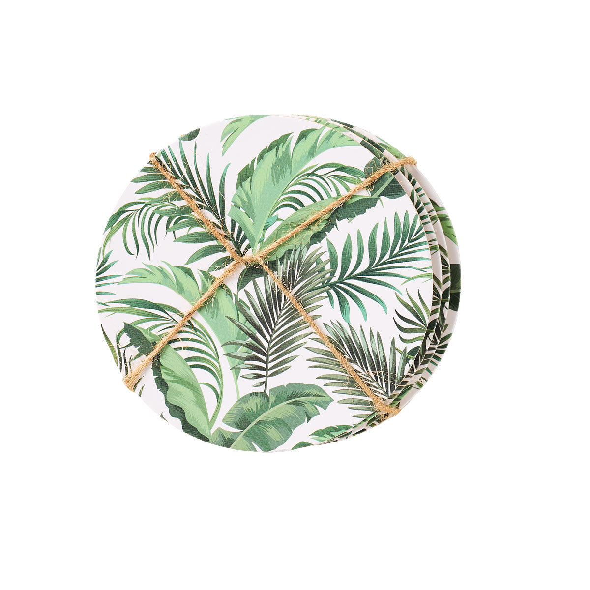 Palm Corkback Coaster 4pk
