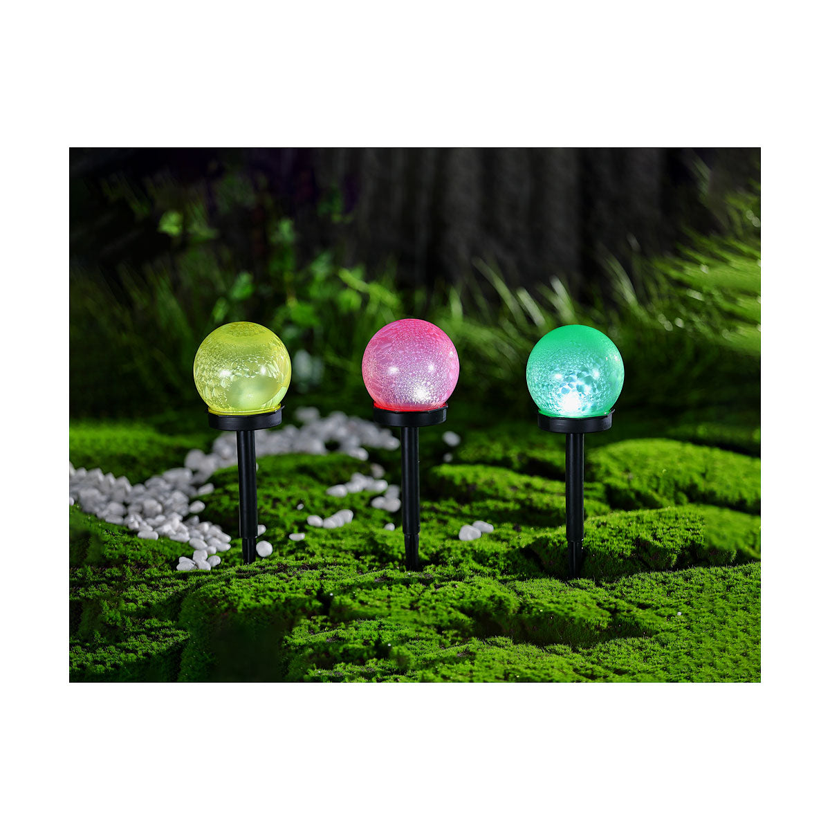 Solar Globe Light Colourful 10cm