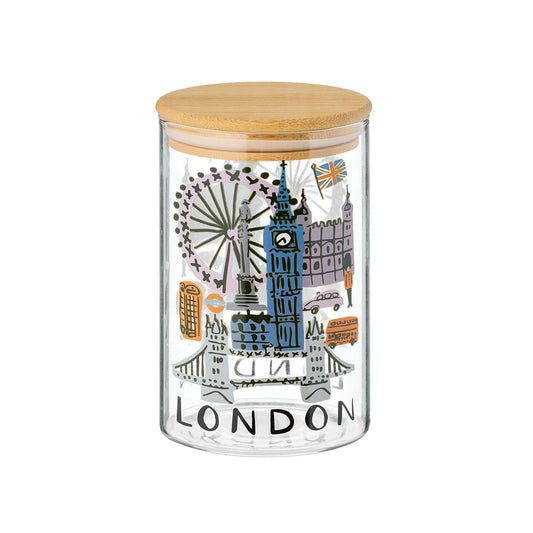 World Cities Glass Canister Assorted