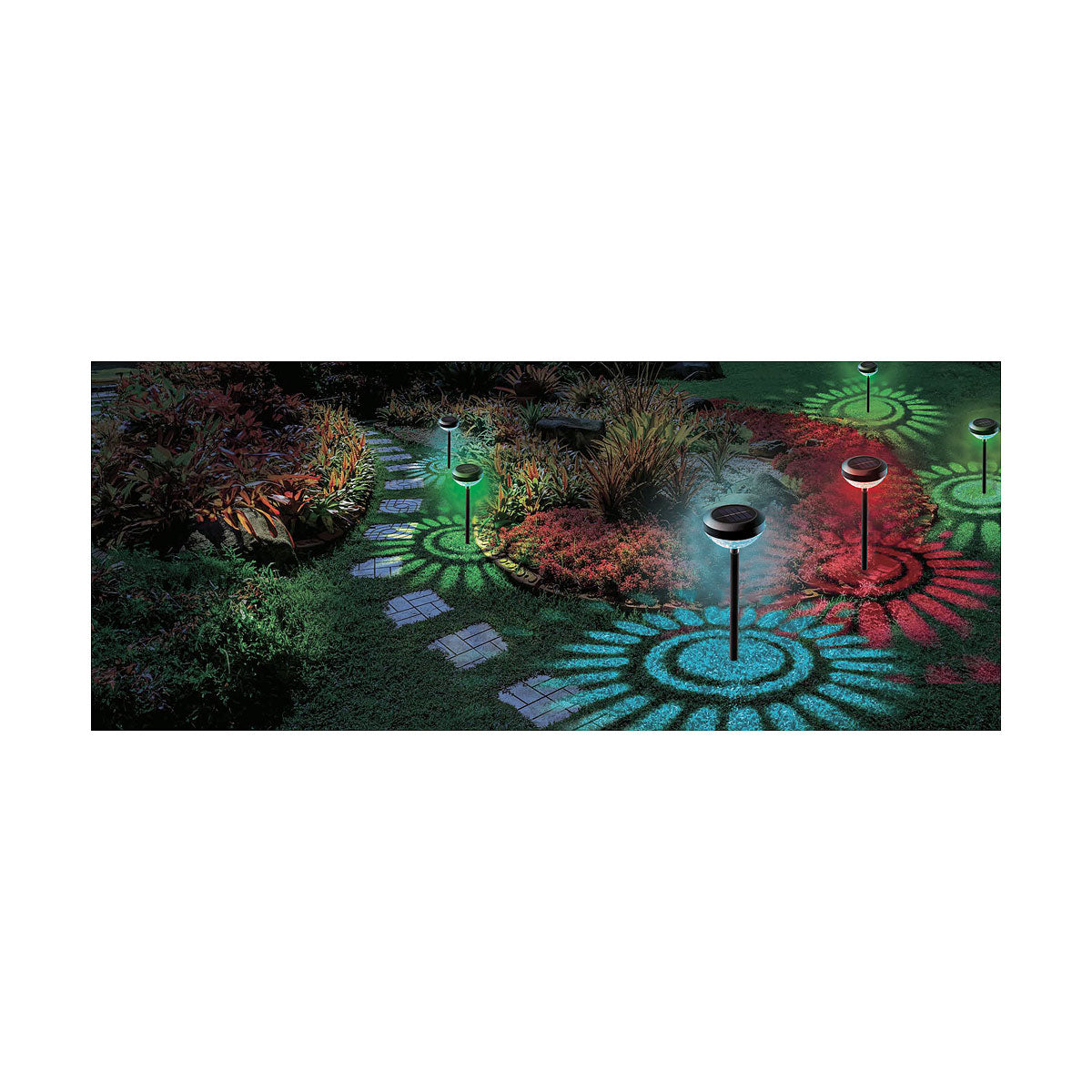 Solar Path Light Red/Green/Blue and Warm White