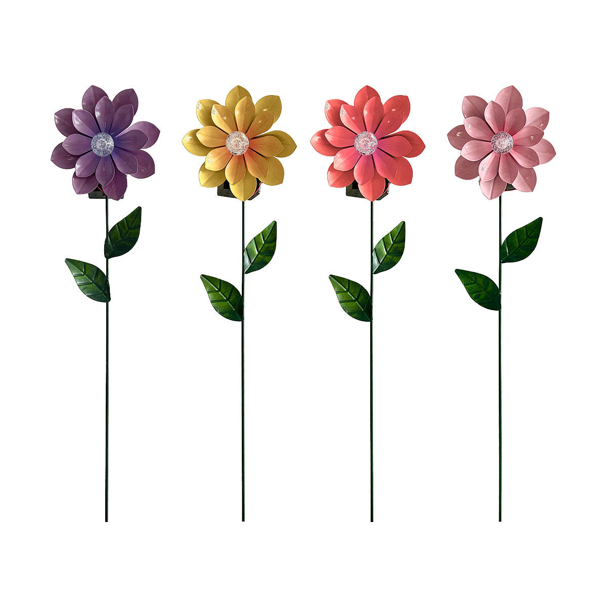 Solar Flower Metal Stake