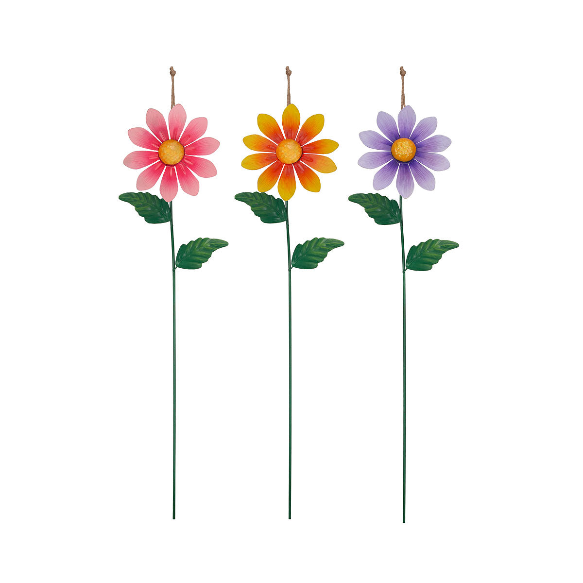 Flower Garden Stake Metal Medium