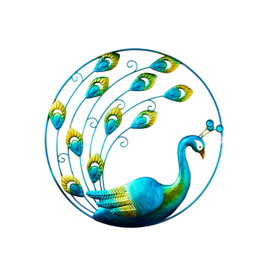 Peacock Metal Garden Wall Art