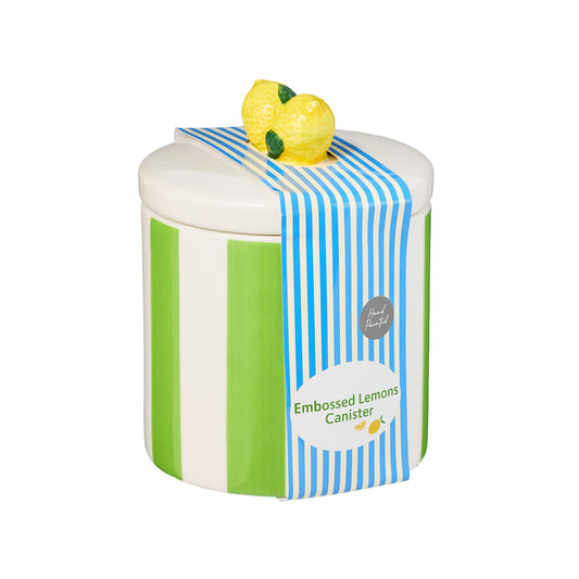 Embossed Lemons Canister