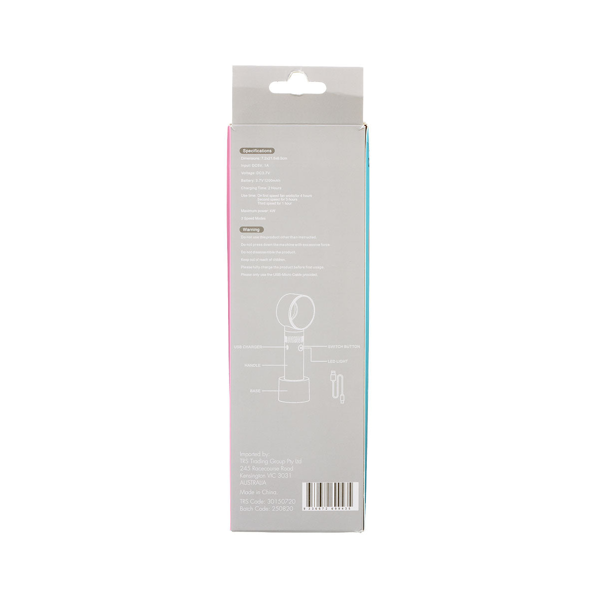 Battery-Operated Bladeless USB Cooling Fan