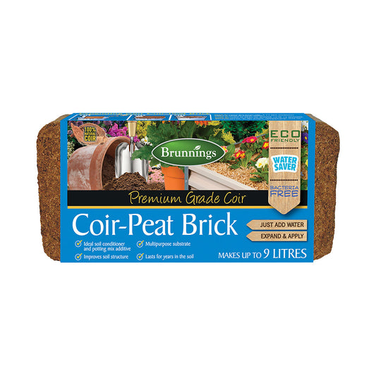 Brunnings Coir Peat Brick 9L