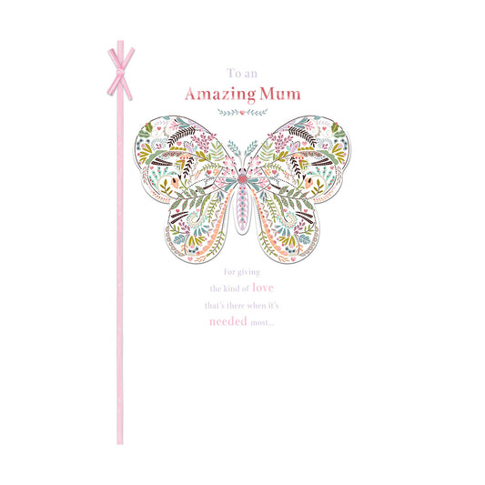 Mother's Day Card Open Butterfly