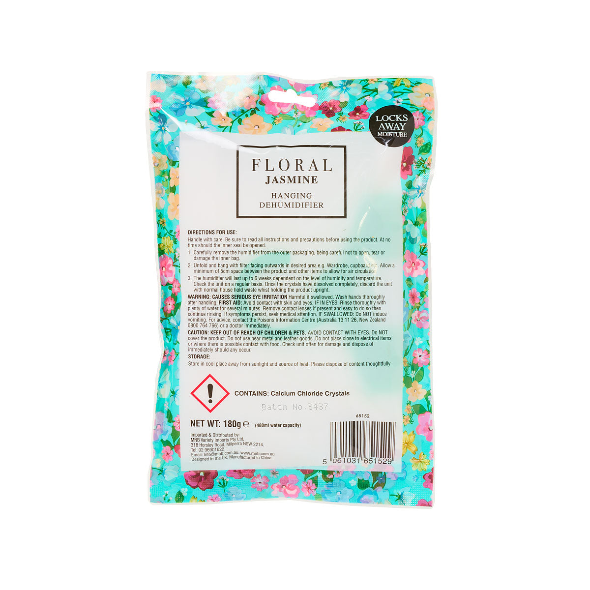 Floral Hanging Dehumidifier Jasmine 180g