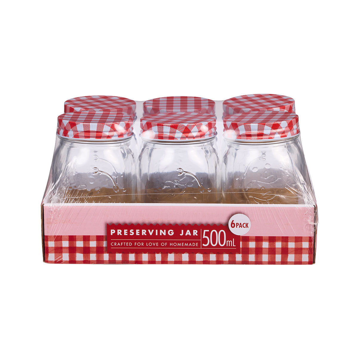 Check Preserving Jar 500mL 6pk Assorted