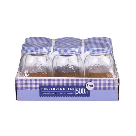 Check Preserving Jar 500mL 6pk Assorted