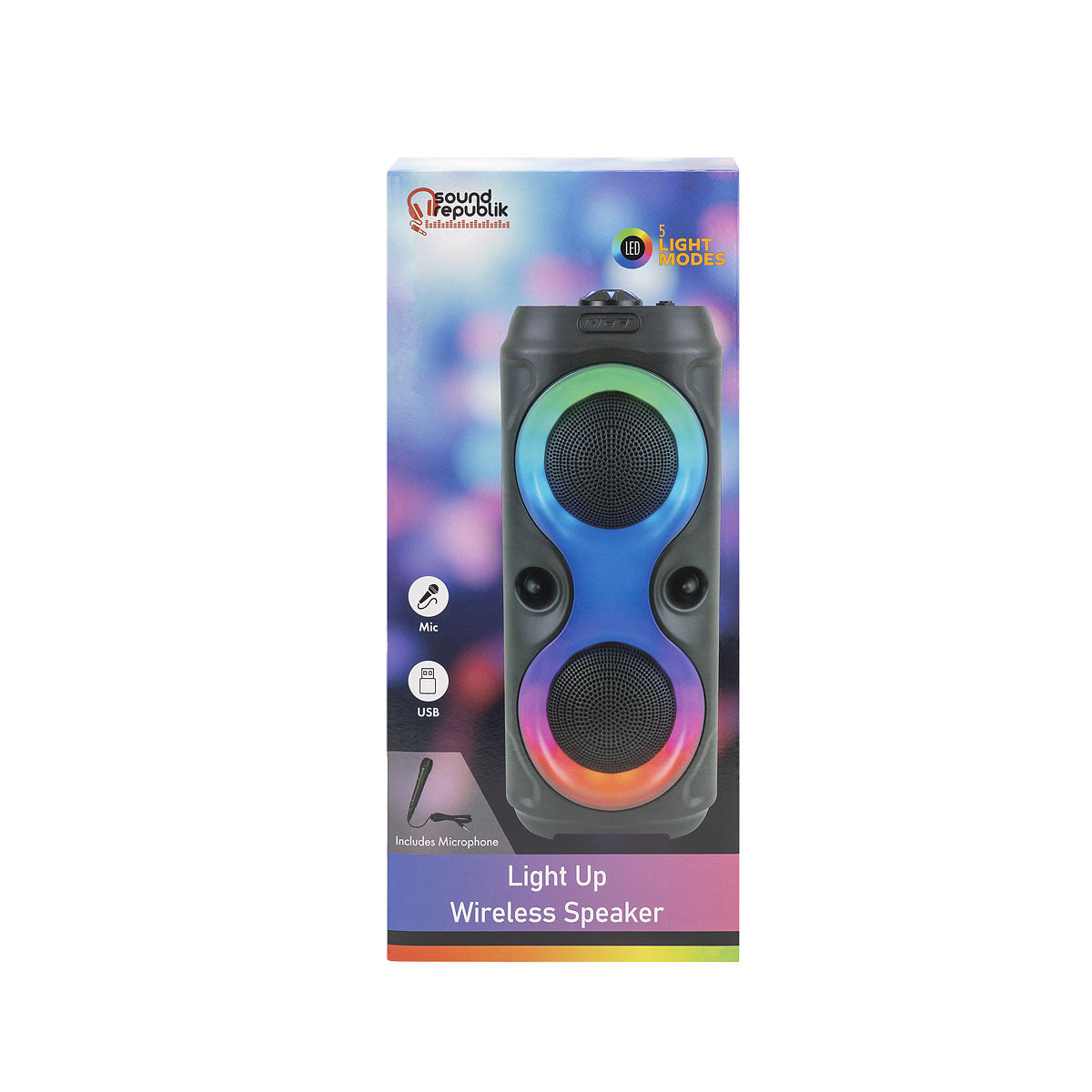 Light Up Wireless Speaker 40cm With Mic