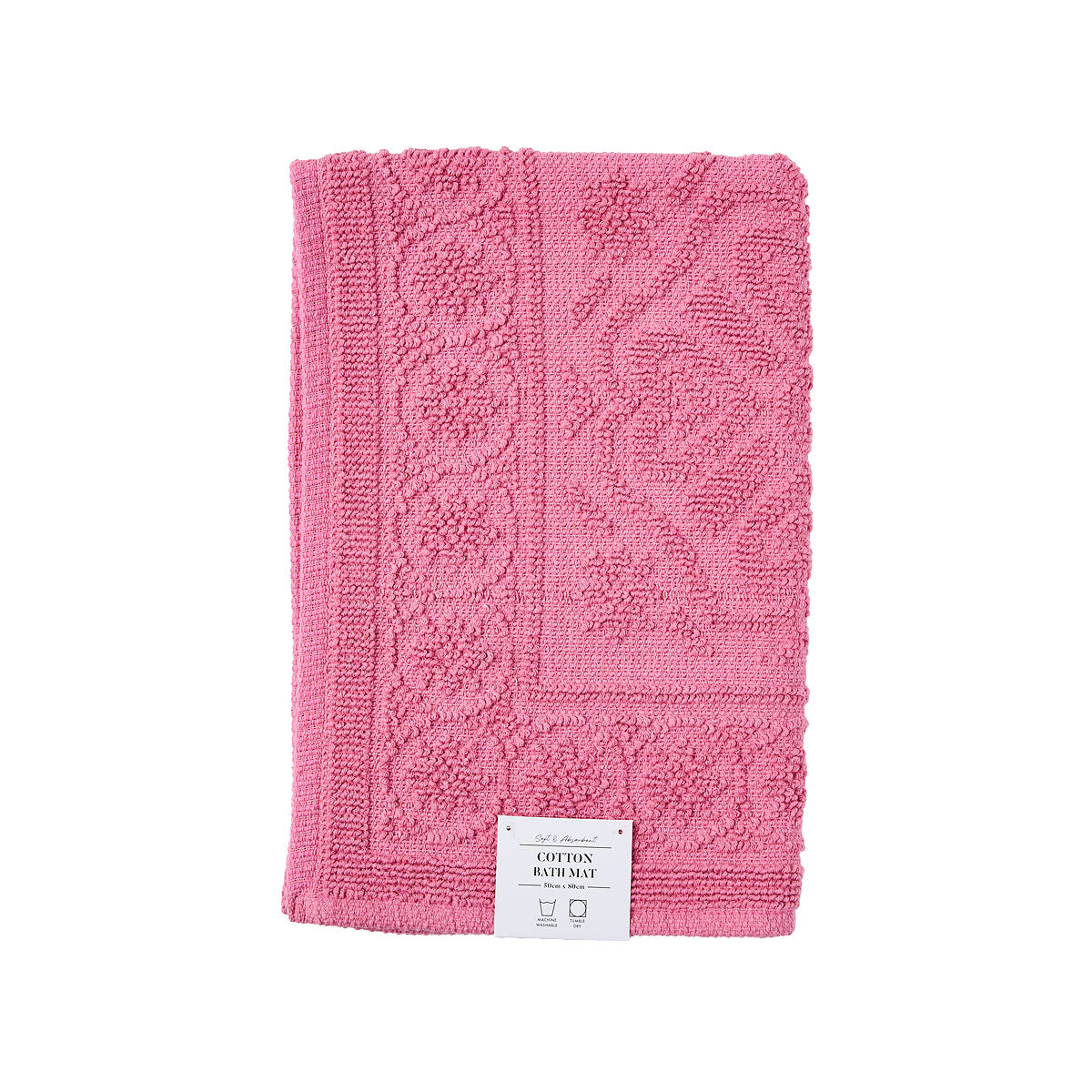 Bath Mat Loop Pattern Piink
