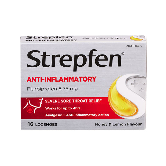 Strepfen Anti Inflammatory Honey & Lemon Flavour 16pk