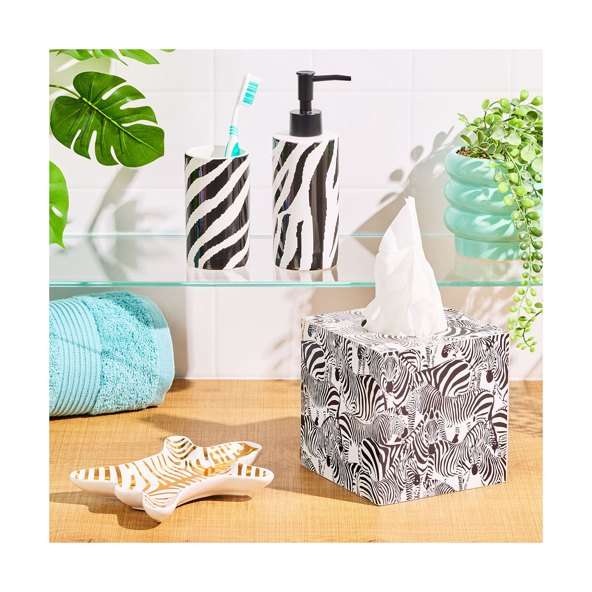 Zebra Tissue Box