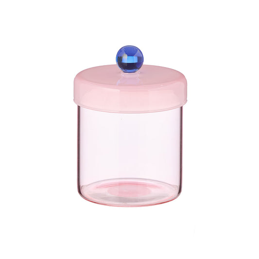 Coloured Glass Trinket Jar