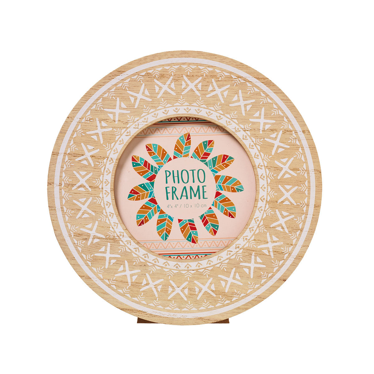 Round Tribal Photo Frame