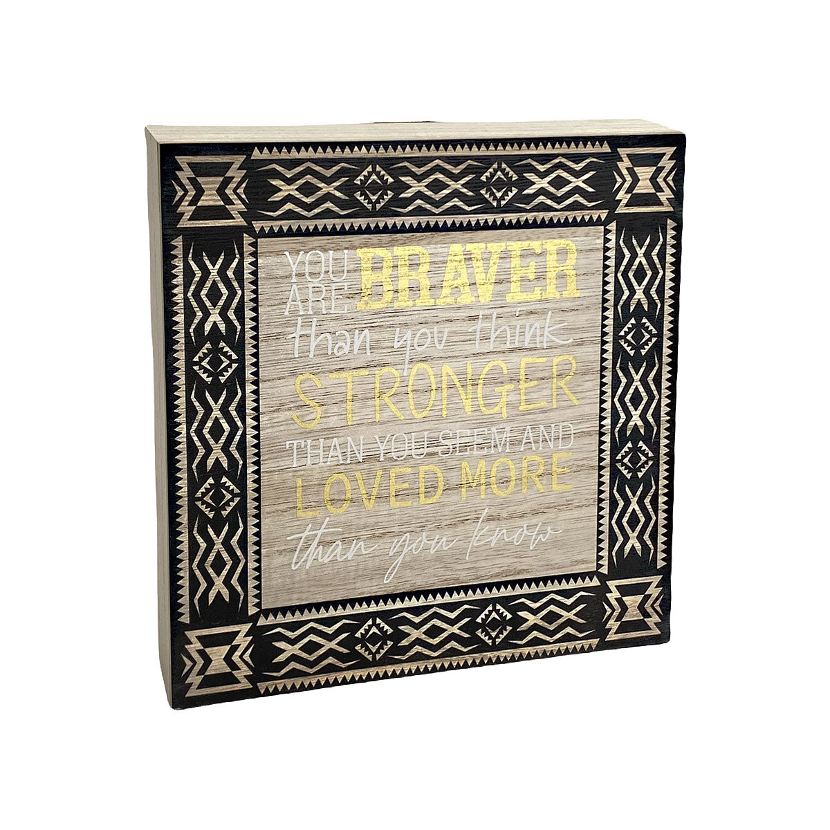 Tabletop Plaque Braver/Bless Home