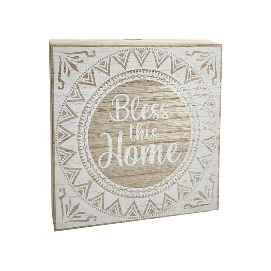 Tabletop Plaque Braver/Bless Home