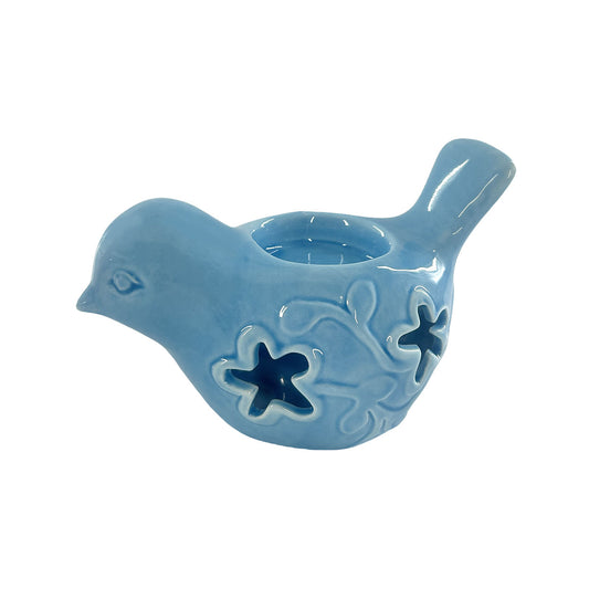 Bird Tealight Holder Pink/Blue