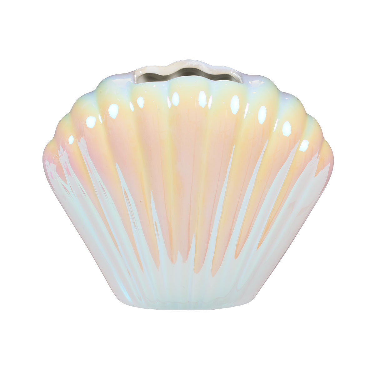 Shell Vase Pink/White