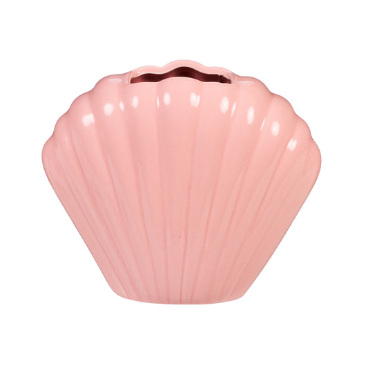 Shell Vase Pink/White